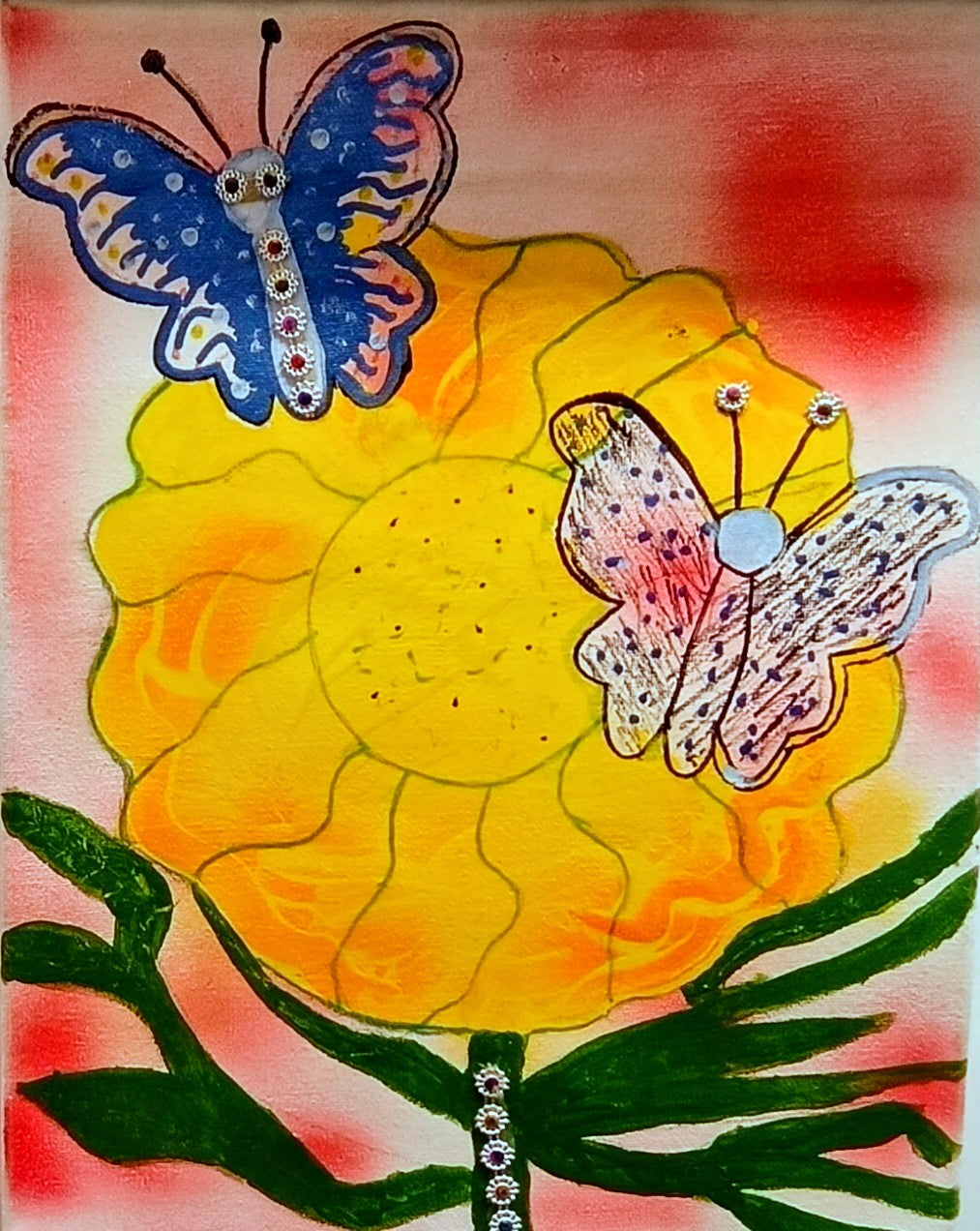 Mother’s Day Flower – Original Canvas (11x14)